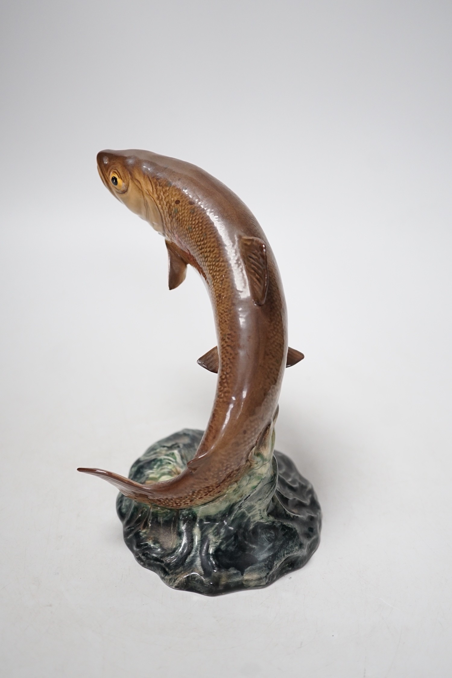 A Beswick model of a flying trout. 16cm tall